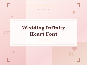 Elegant Infinity Heart Font for Wedding Stationery