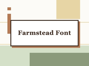 Farmstead Font: Rustic Typography for Modern Branding