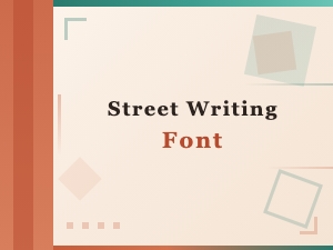 Street Writing Font Inspiration for Urban Design