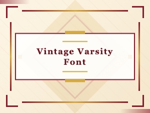 Vintage Varsity Font Ideas for Retro Designs