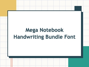 Mega Handwriting Font Bundle for Notebook Design